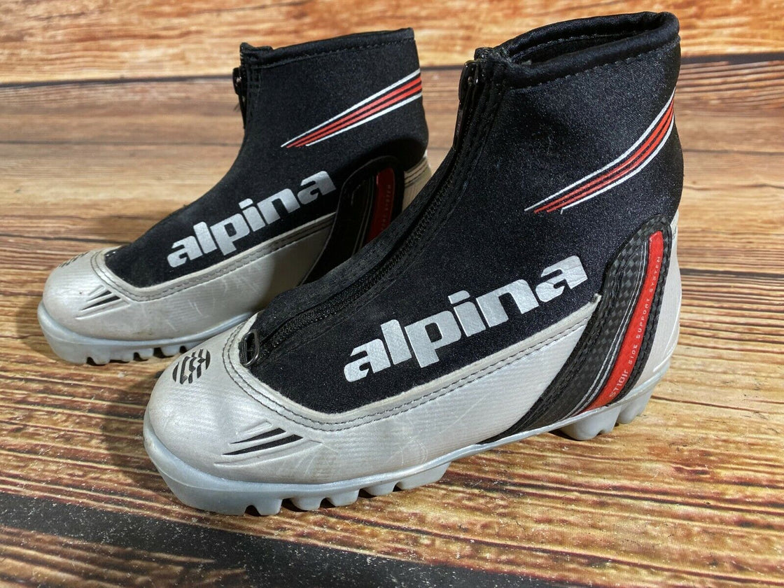 Alpina ST10jr Kids Nordic Cross Country Ski Boots Size EU31 US12.5 for NNN A-422