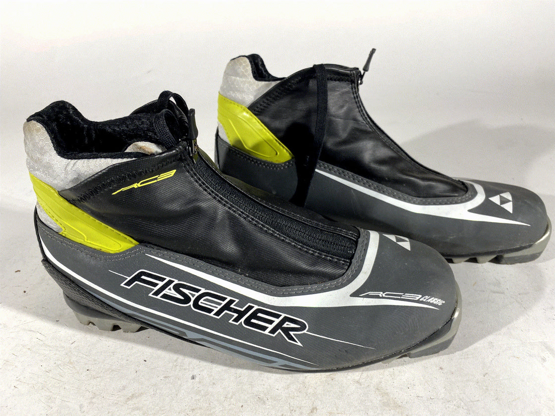 Fischer RC3 Nordic Cross Country Ski Boots Size EU42 US9 NNN