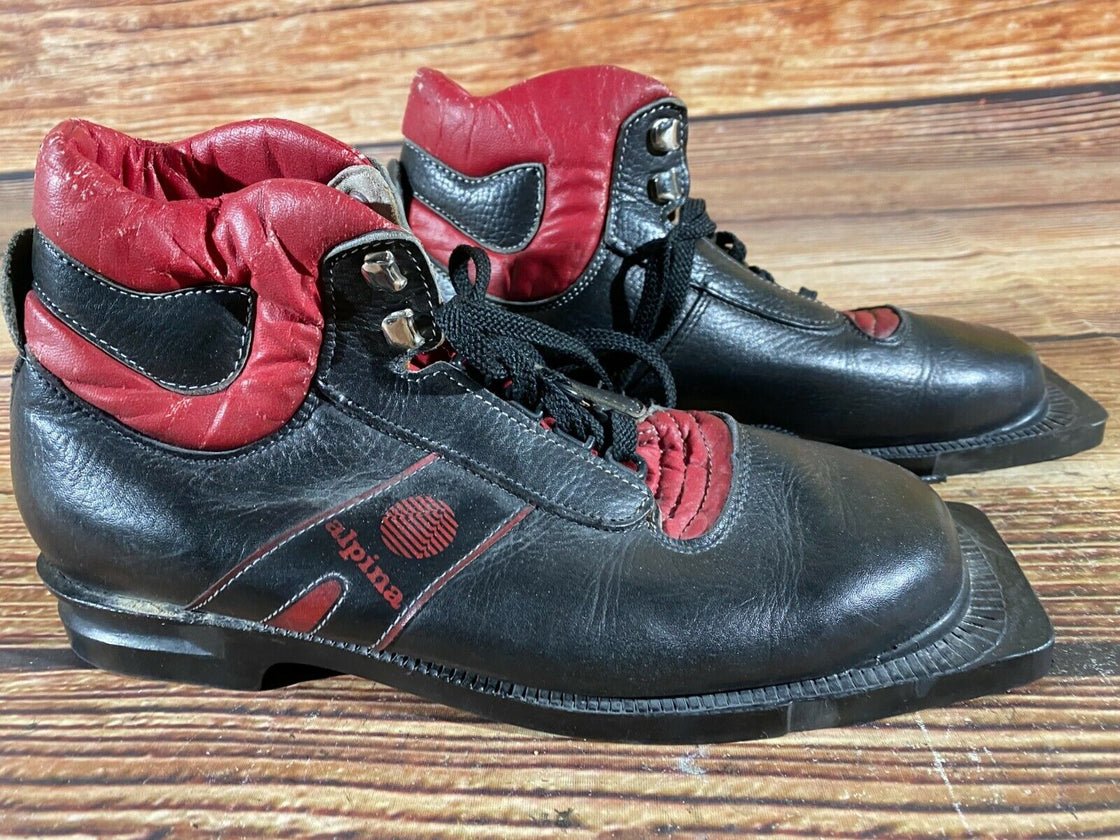 Alpina Vintage Nordic Norm Cross Country Ski Boots SizeEU40 US7.5 NN 75mm