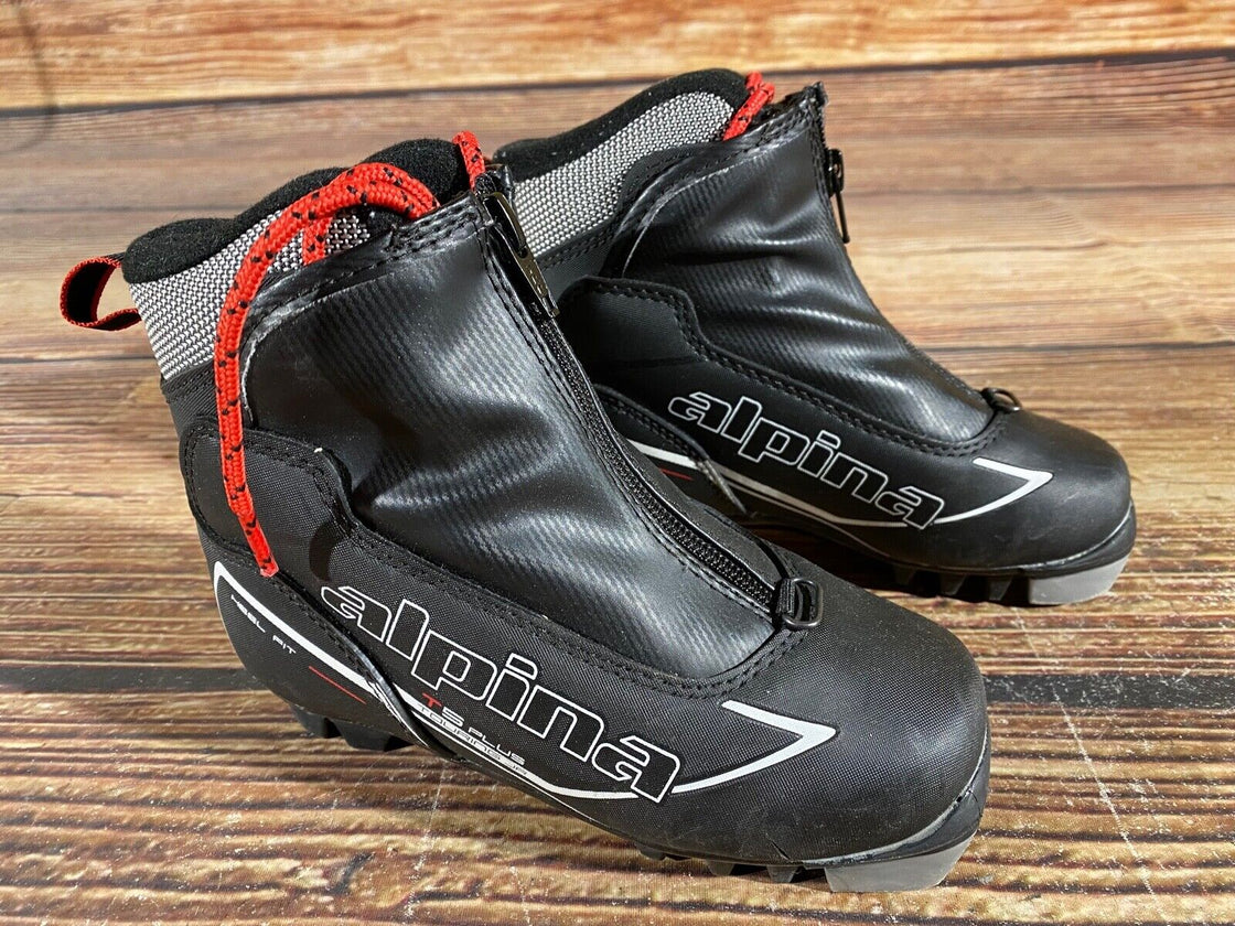 Alpina T5 Plus Kids Nordic Cross Country Ski Boots Size EU30 US12 NNN A-1005