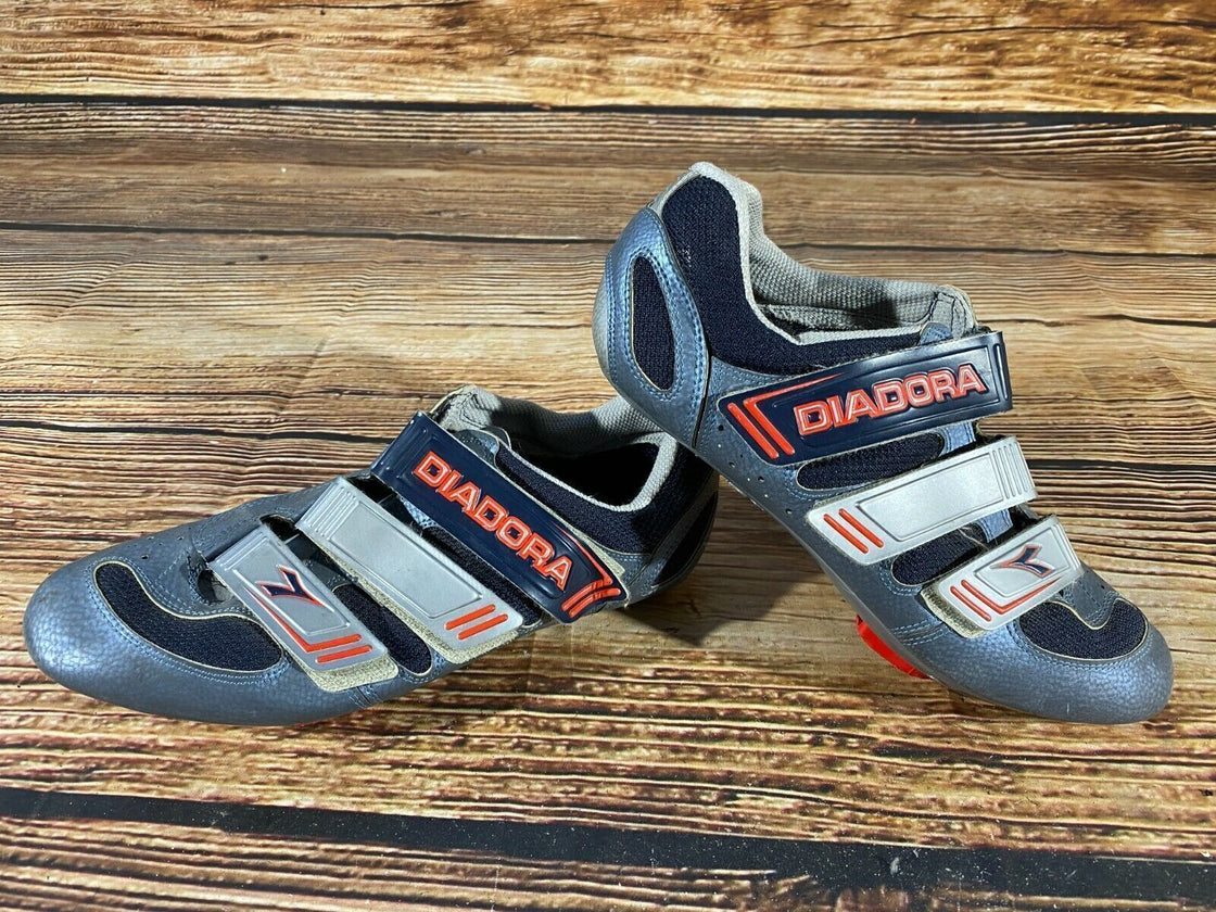 DIADORA Road Cycling Shoes Clipless Biking Boots Size EU 44 with Cleats