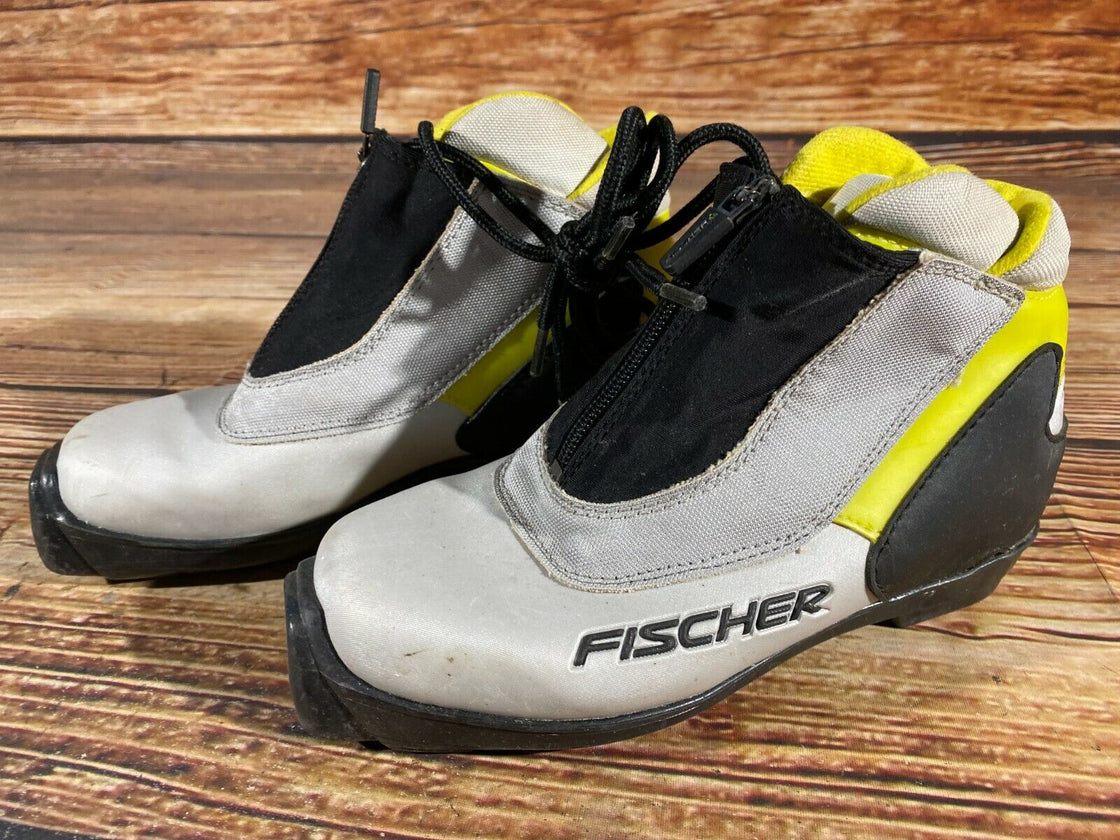 Fischer XJ Sprint Kids Nordic Cross Country Ski Boots Size EU35 SNS Profil F-162