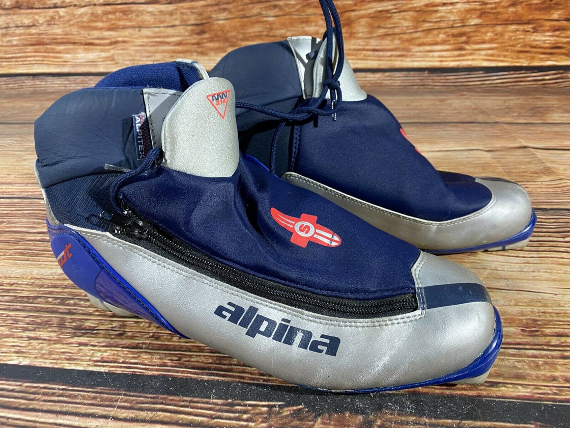 Alpina 314 Nordic Cross Country Ski Boots Size EU45 US11.5 NNN bindings