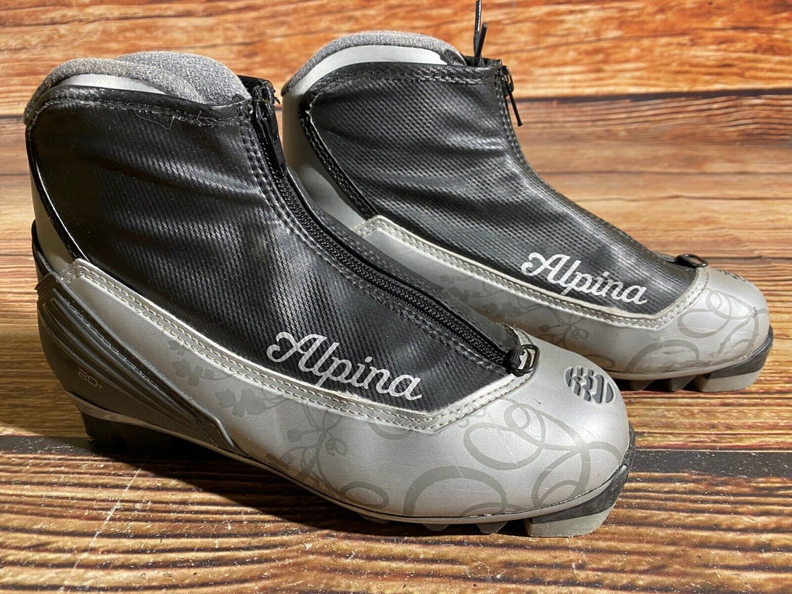 Alpina Eve20T Nordic Cross Country Ski Boots Size EU37 US6 for NNN