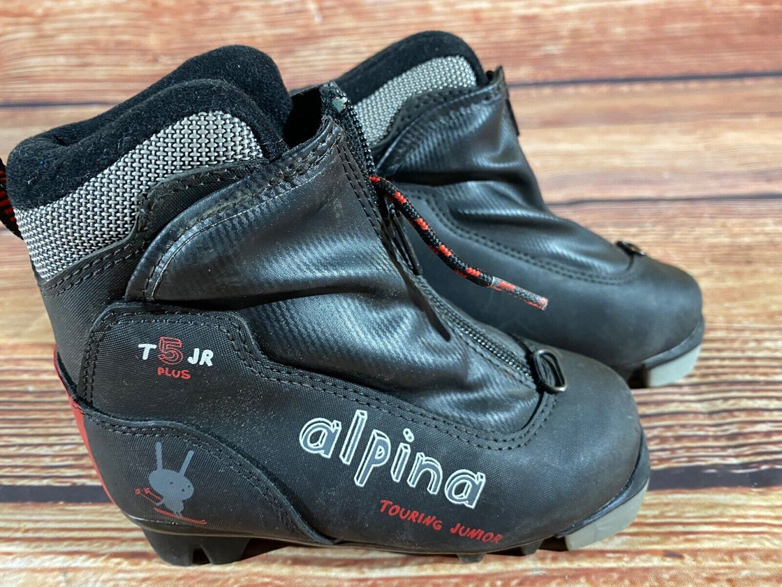 Alpina T5jr Kids Nordic Cross Country Ski Boots Size EU27 US9.5 NNN A-1380