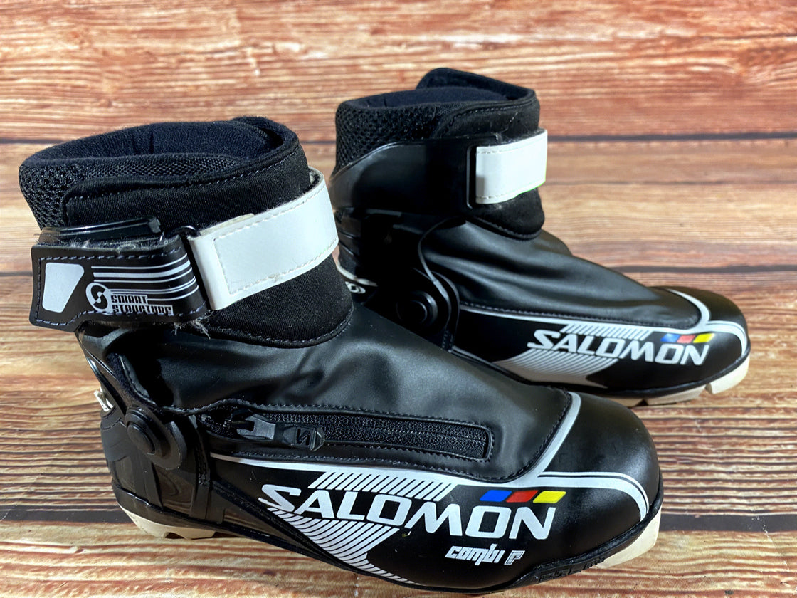 SALOMON Combi R Nordic Cross Country Ski Boots Size EU37 1/3 US5 SNS Pilot