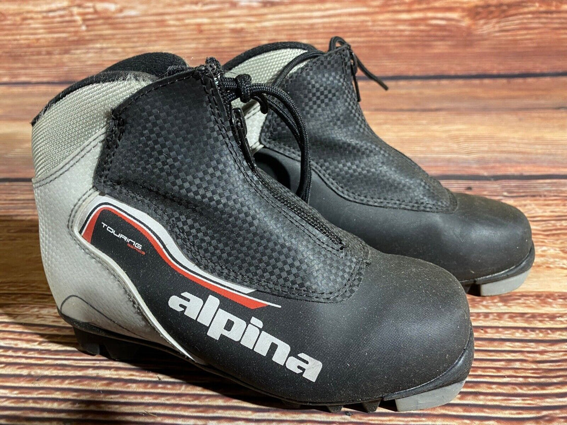 Alpina Touring Kids Nordic Cross Country Ski Boots Size EU32 US1.5 NNN A-1159