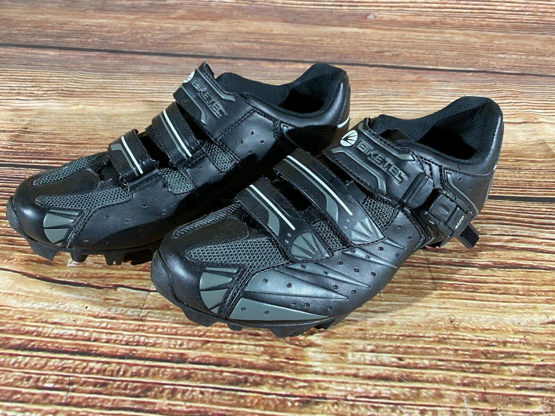 BIKE TEC Cycling MTB Shoes Mountain Biking 2 Bolts Size EU42, US8 Mondo 262