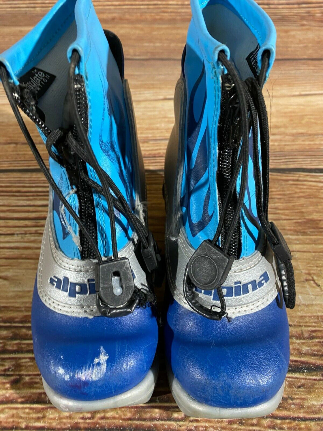 Alpina Frost Kids Nordic Cross Country Ski Boots Size EU30 US11.5 for NNN A-299