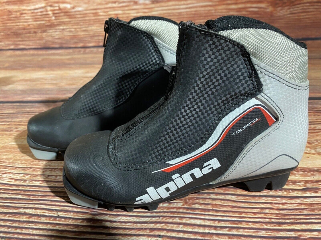 Alpina Touring Kids Nordic Cross Country Ski Boots Size EU33 US2 NNN A-1165