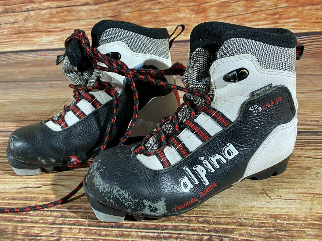 Alpina T5 Kids Nordic Cross Country Ski Boots Size EU25 US8.5 for NNN A-275