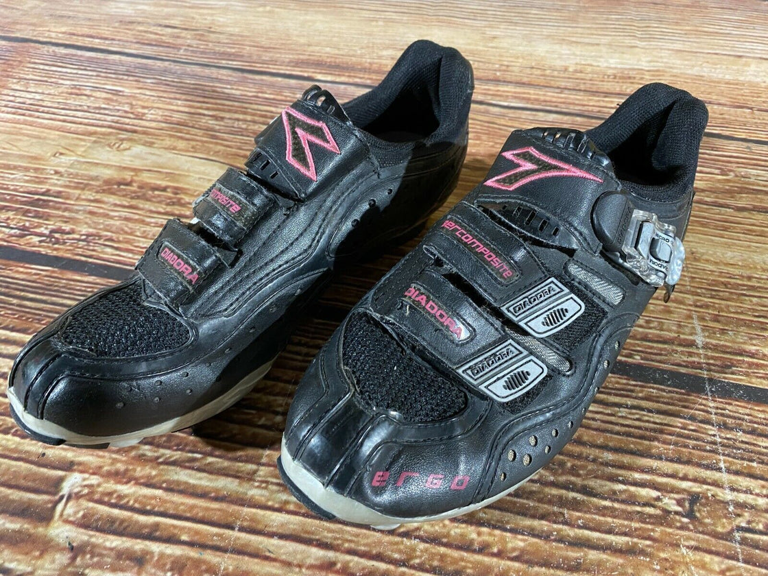 DIADORA Ergo Cycling MTB Shoes Mountain Bike Ladies EU42 US10 Mondo 260 D2