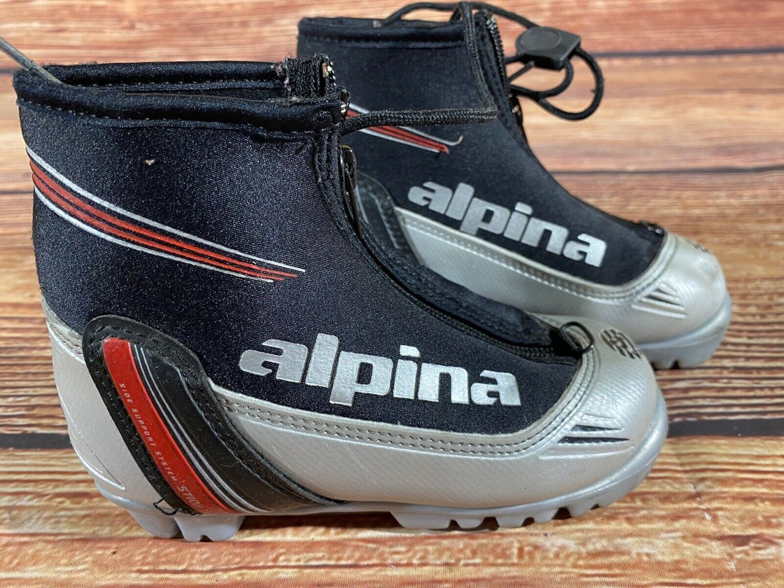 Alpina ST10jr Kids Nordic Cross Country Ski Boots Size EU29 US11 NNN A-1149