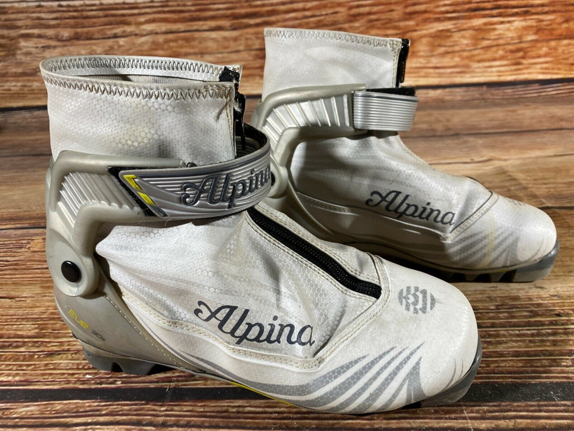 Alpina Eve30S Nordic Cross Country Ski Boots Size EU38 US7 for NNN