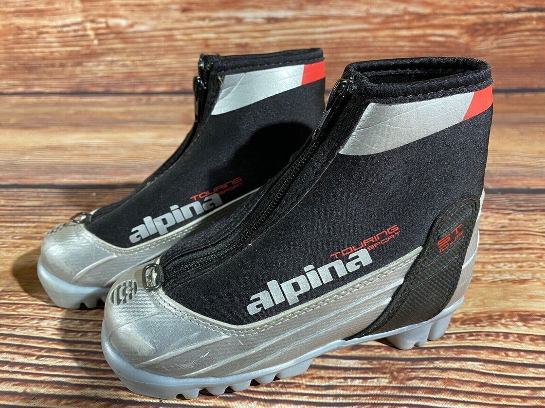 Alpina ST10jr Kids Nordic Cross Country Ski Boots Size EU28 US10.5 NNN A-1205