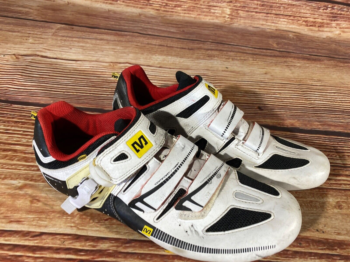 MAVIC Carbon Road Cycling Shoes 3 Bolts Unisex Size EU44 2/3  US10.5 Mondo 286