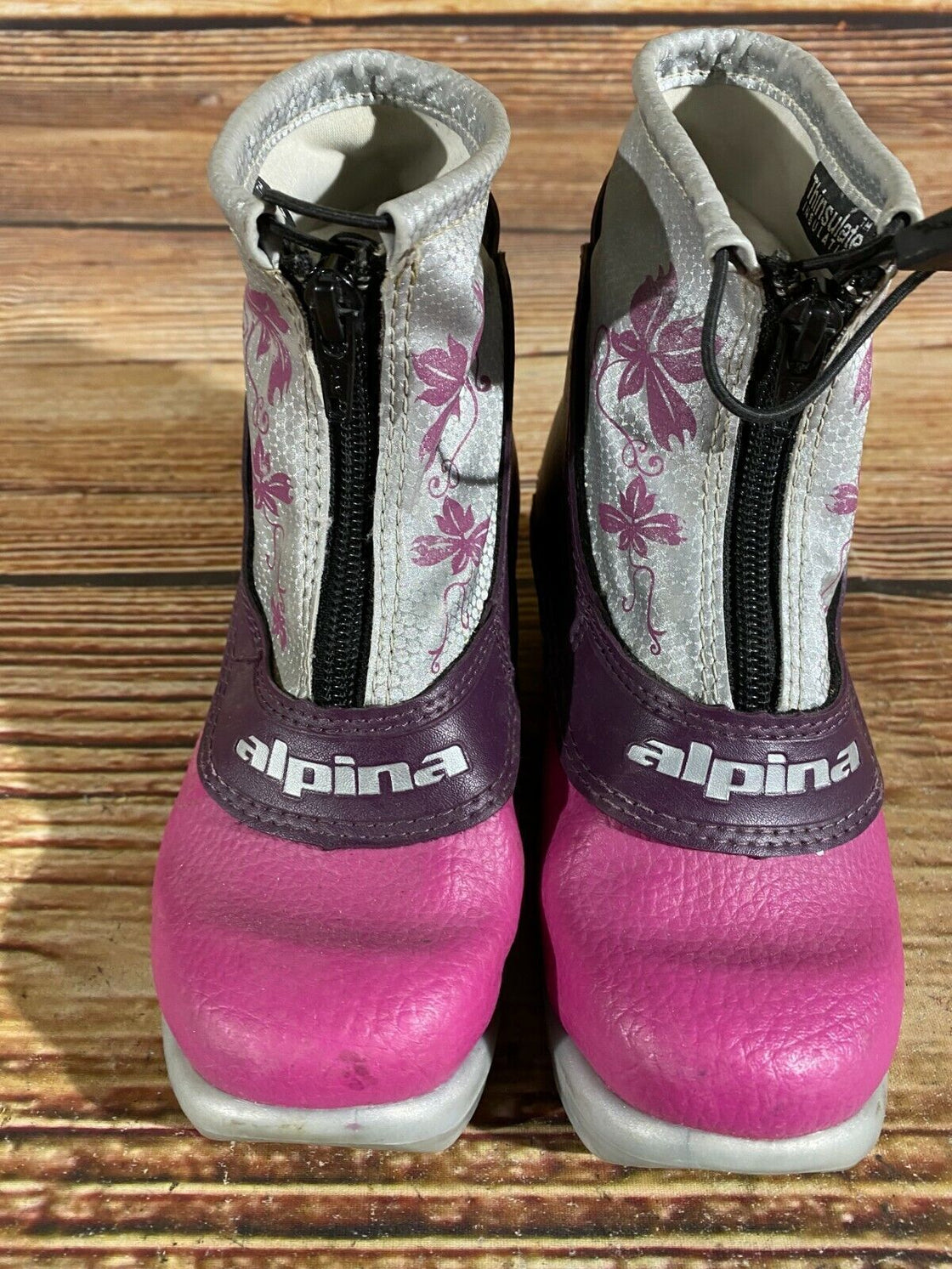 Alpina Frost Kids Nordic Cross Country Ski Boots Size EU29 US11 for NNN A-38