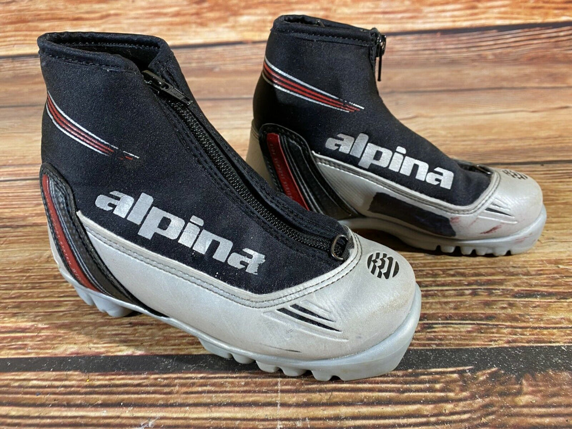 Alpina ST10jr Kids Nordic Cross Country Ski Boots Size EU31 US12.5 for NNN A-122