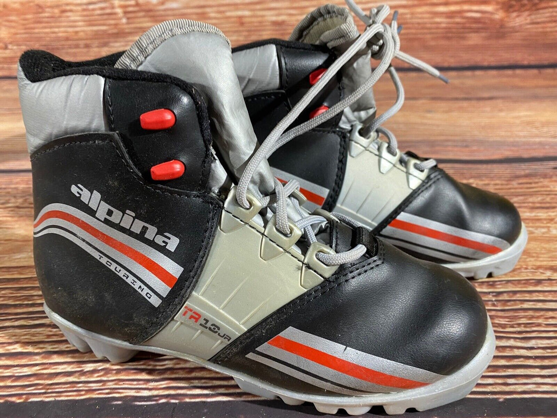 Alpina TT10jr Kids Nordic Cross Country Ski Boots Size EU33 US2 NNN A-1174