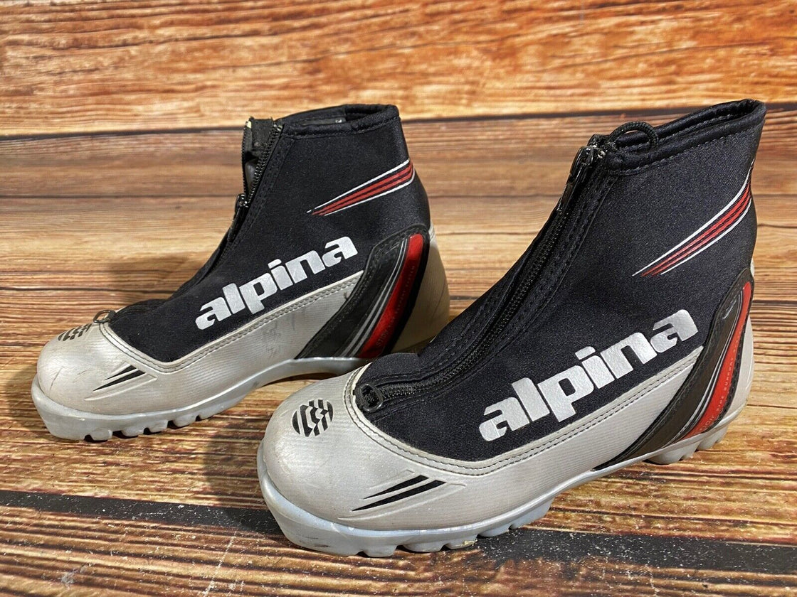 Alpina ST10jr Kids Nordic Cross Country Ski Boots Size EU34 US3 NNN A-679