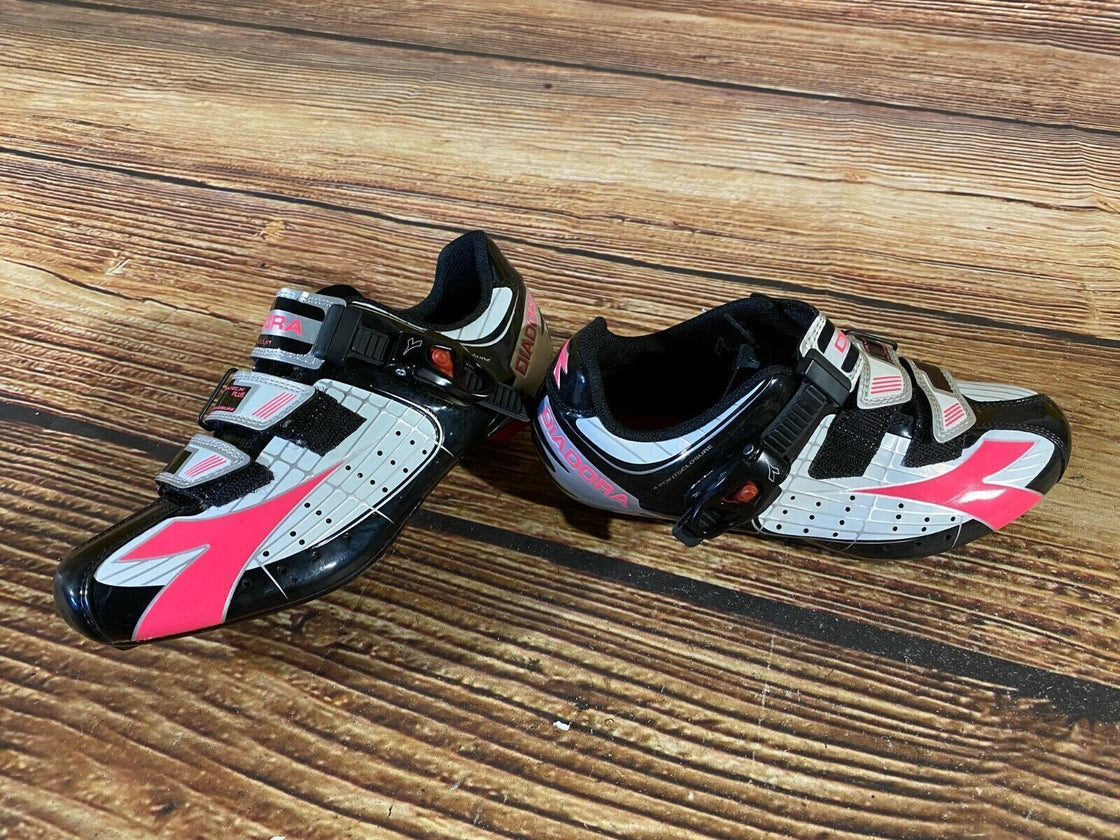 DIADORA Trivex Road Cycling Shoes Bicycle Shoes Ladies Size EU38 US7 NEW