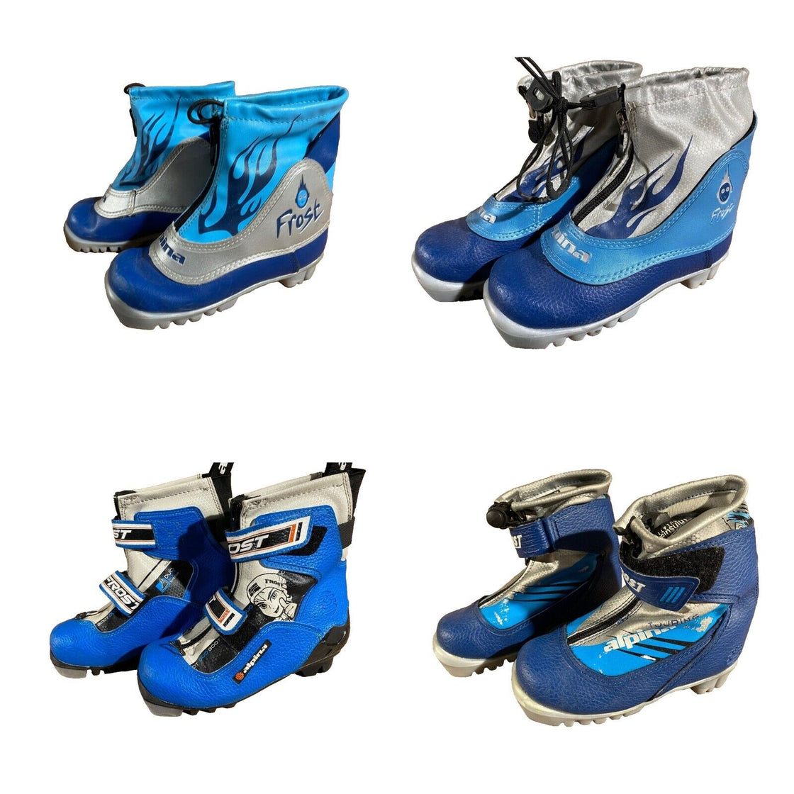 ALPINA Nordic Cross Country Ski Boots Youth Kids Junior Sizes EU25 - EU35 NNN