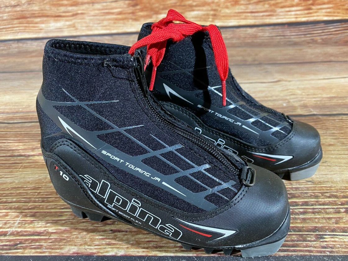 Alpina T10 Kids Nordic Cross Country Ski Boots Size EU29 US11 for NNN A-89