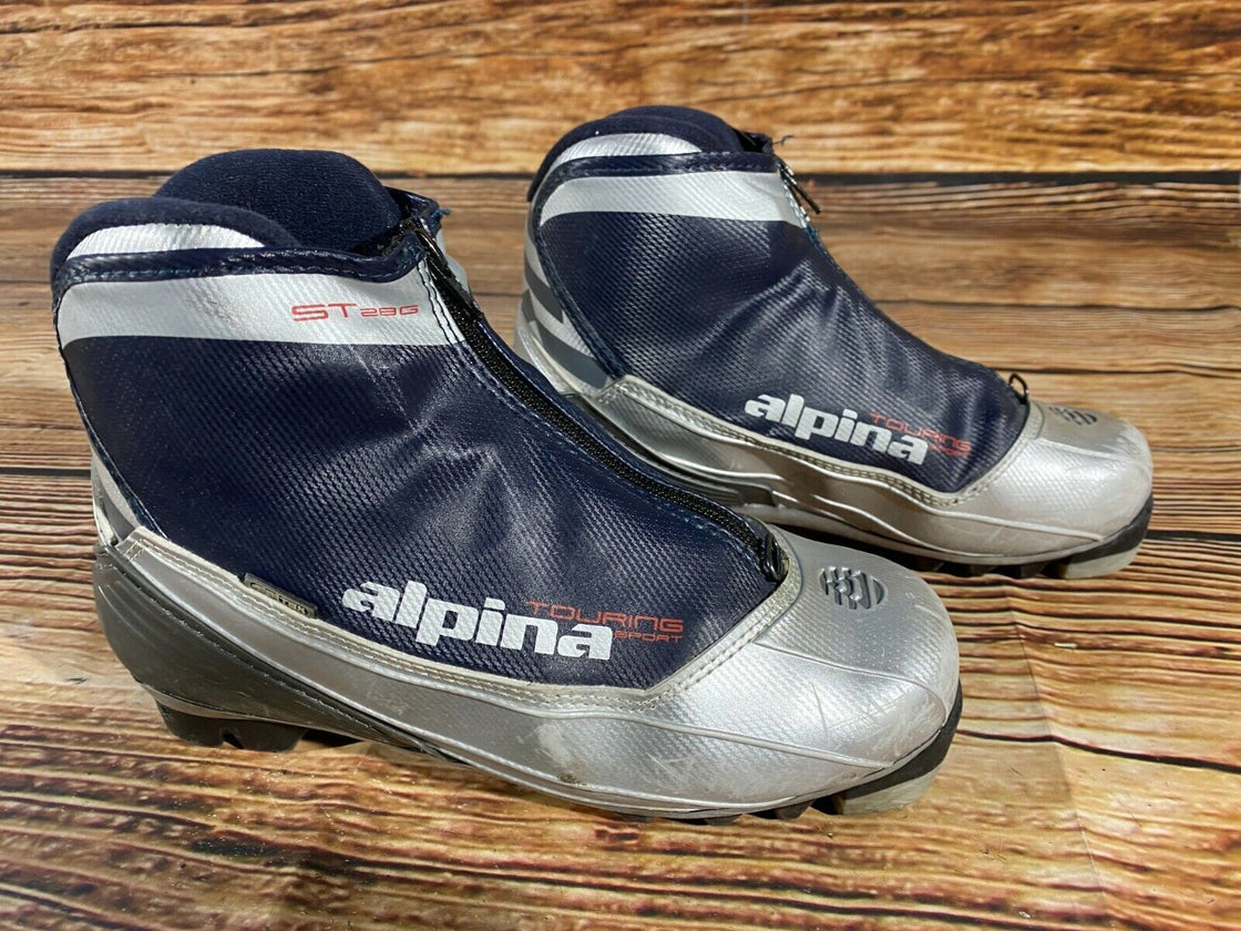 Alpina ST25G Nordic Cross Country Ski Boots Size EU38 US6 NNN bindings