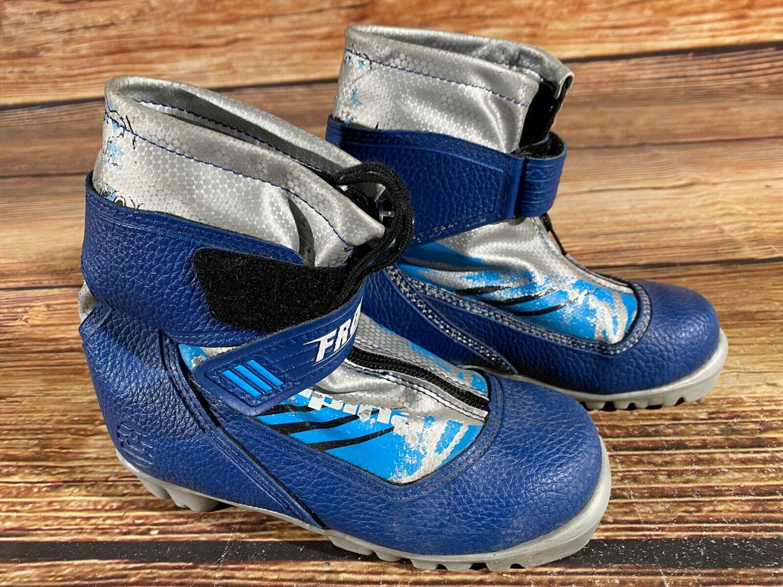 Alpina Frost Kids Nordic Cross Country Ski Boots Size EU32 US1.5 NNN A-673