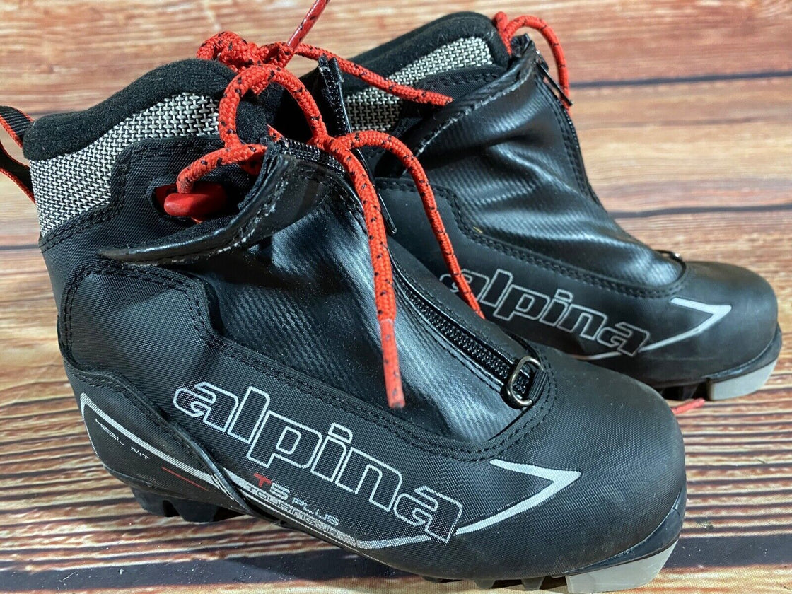 Alpina T5plus Kids Nordic Cross Country Ski Boots Size EU30 US12 NNN A-1340