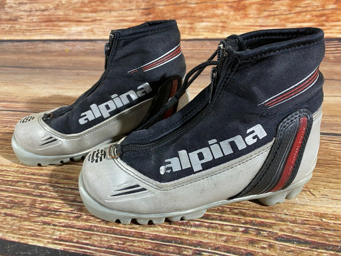 Alpina ST10jr Kids Nordic Cross Country Ski Boots Size EU33 US2 for NNN A-213