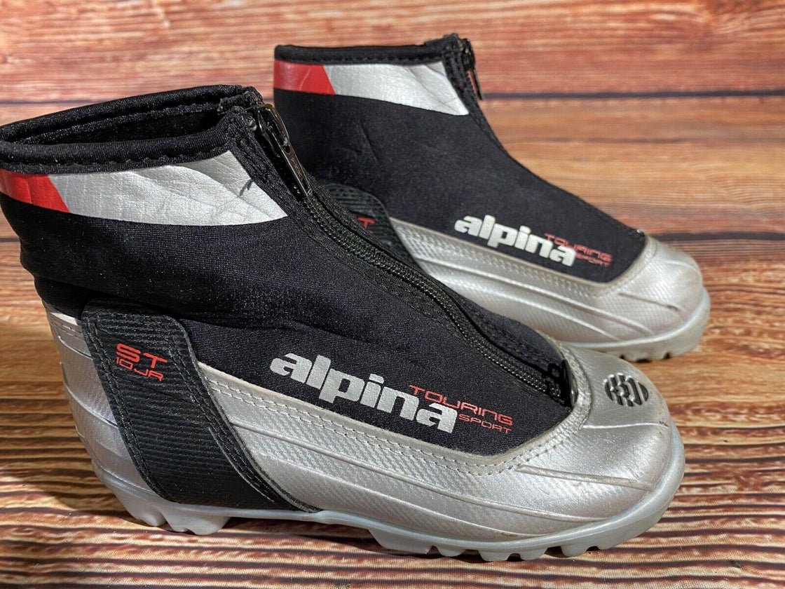 Alpina ST10jr Nordic Cross Country Ski Boots Kids Size EU31 US12.5 NNN A-1087