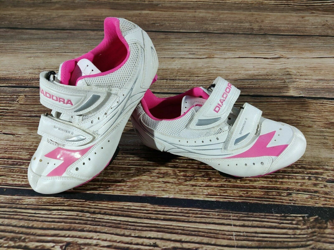 DIADORA Road Cycling Shoes Bicycle Shoes Unisex Size EU37 US6.5 Road Bike Shoes