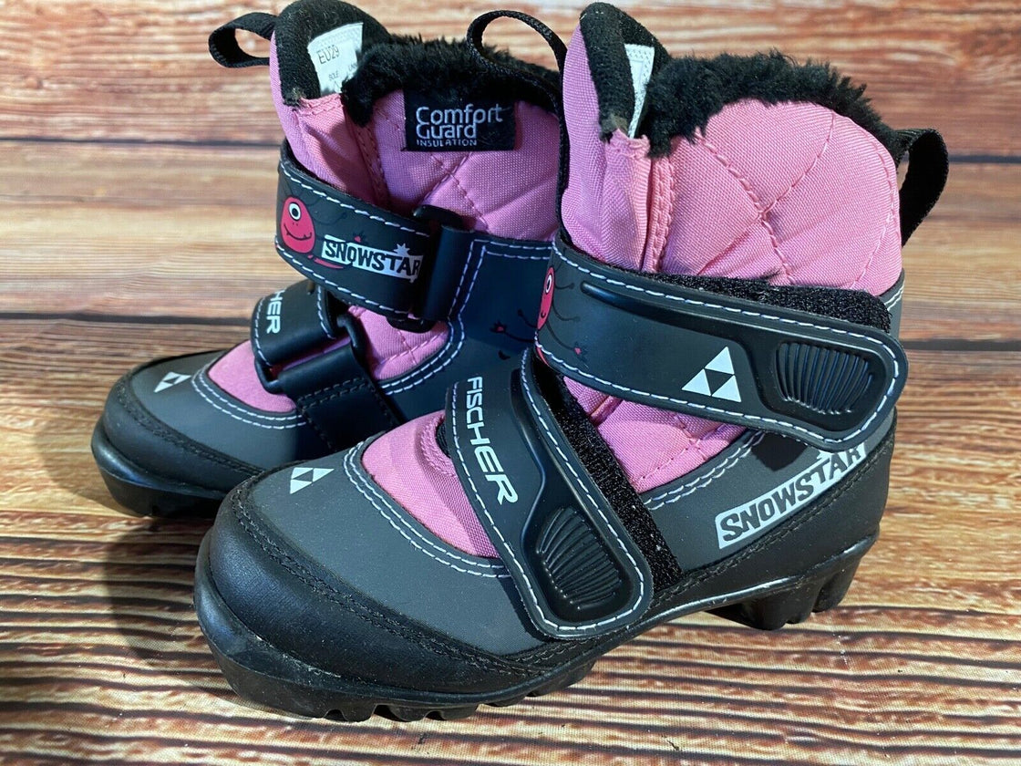 Fischer Snowstar Nordic Cross Country Ski Boots Kids Size EU29 US11 NNN F-637