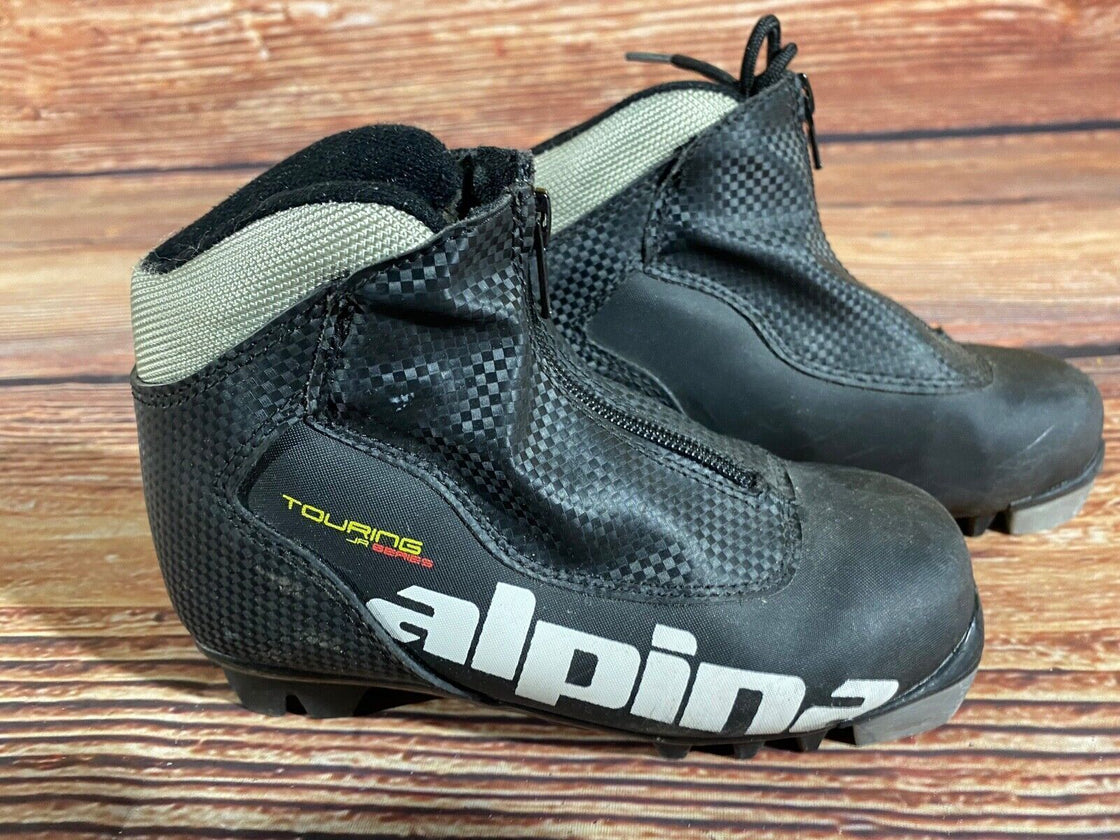 Alpina Touring Kids Nordic Cross Country Ski Boots Size EU31 US12.5 NNN A-1208