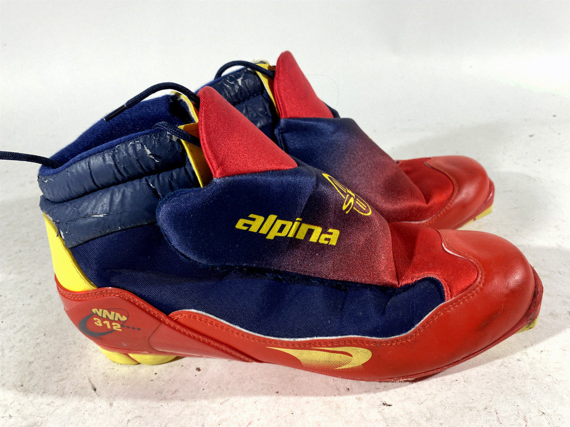 Alpina 312 Nordic Cross Country Ski Boots Size EU45 US11.5 NNN bindings 560