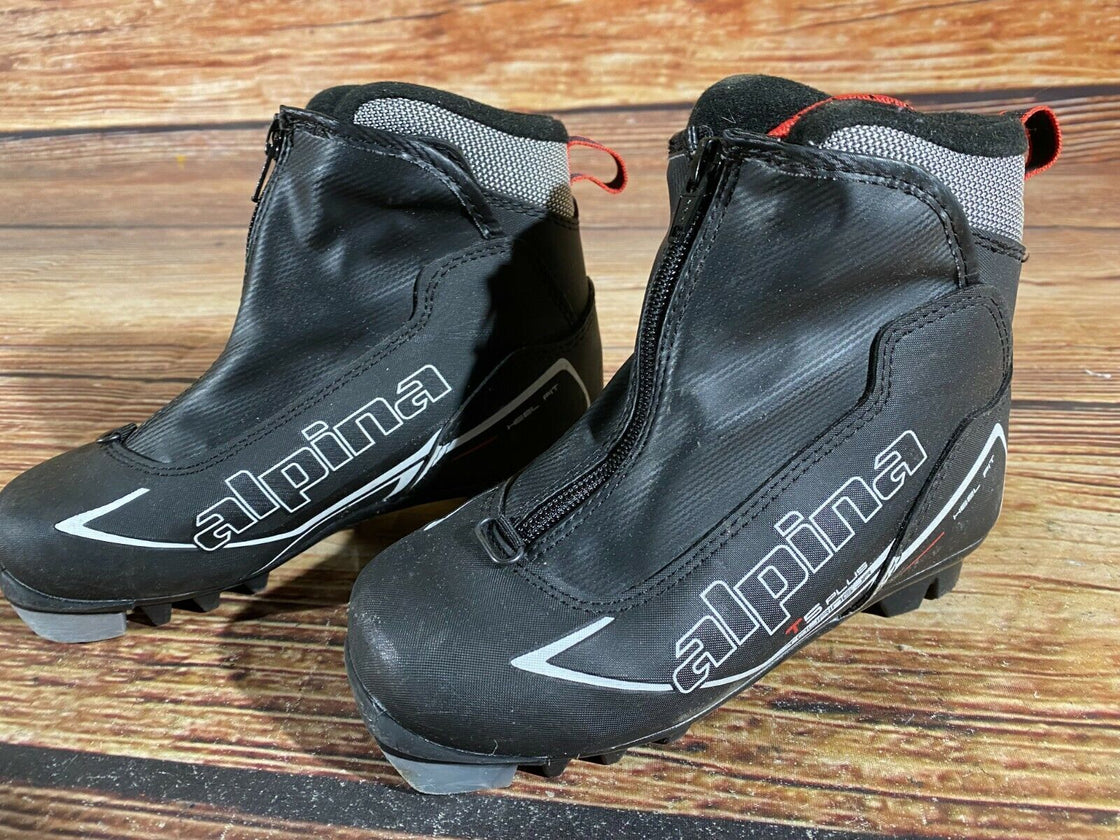 Alpina T5 Kids Nordic Cross Country Ski Boots Size EU32 US1.5 for NNN A-287