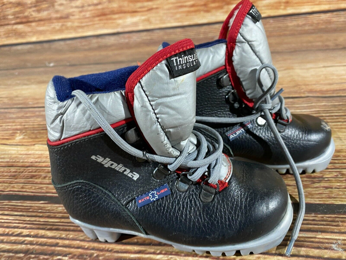 Alpina Kids Nordic Cross Country Ski Boots Size EU26 US9 NNN A-511