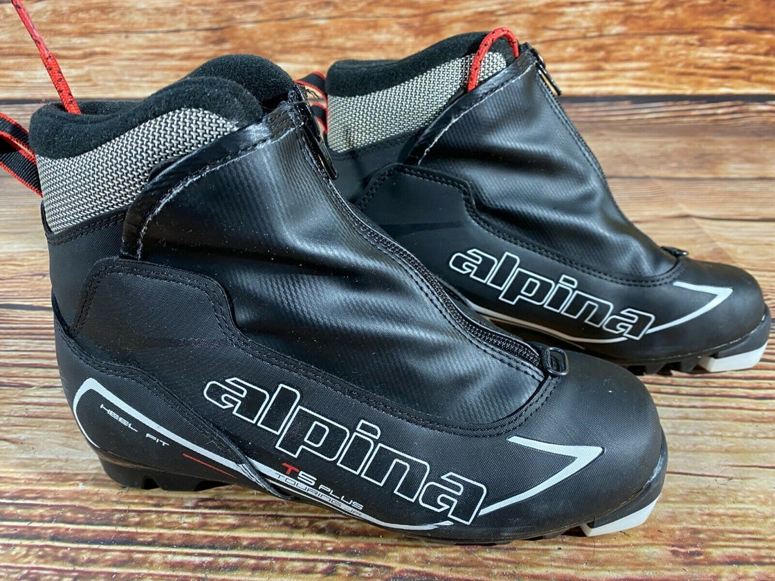 Alpina T5 Plus JR Nordic Cross Country Ski Boots Size EU37 US5 NNN bindings 827