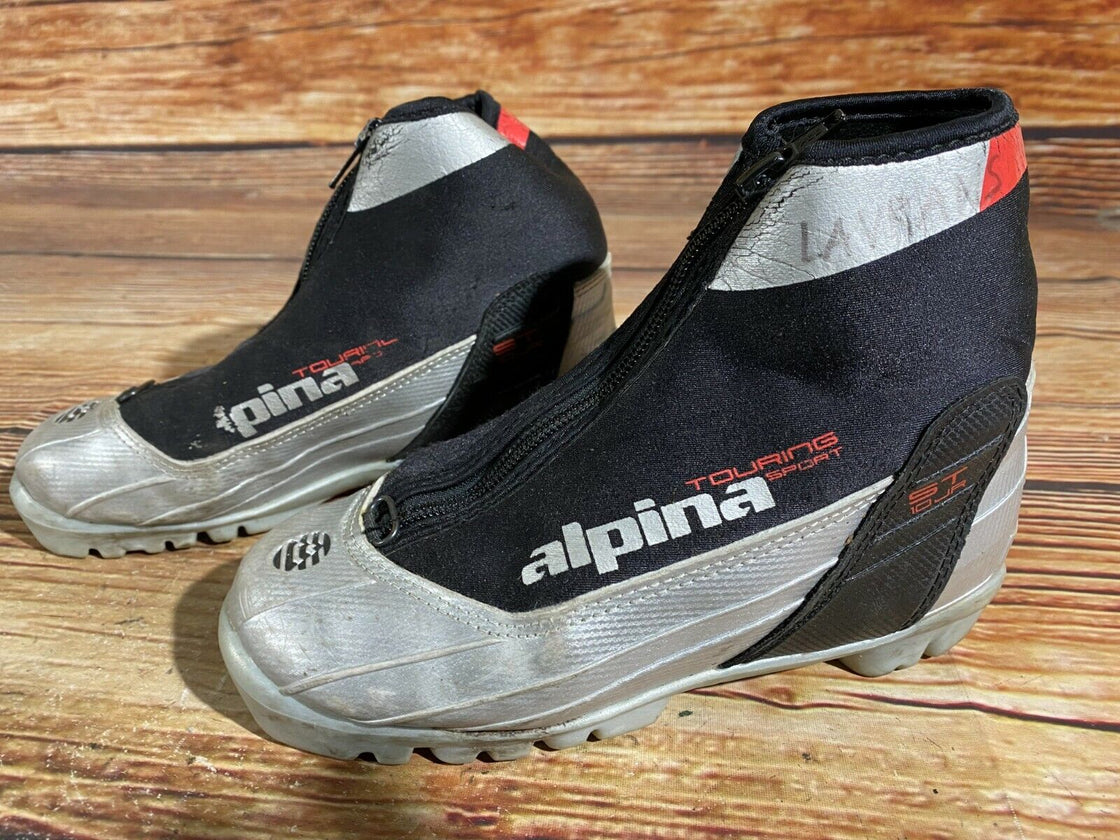 Alpina ST10j Kids Nordic Cross Country Ski Boots Size EU33 US2 for NNN A-399