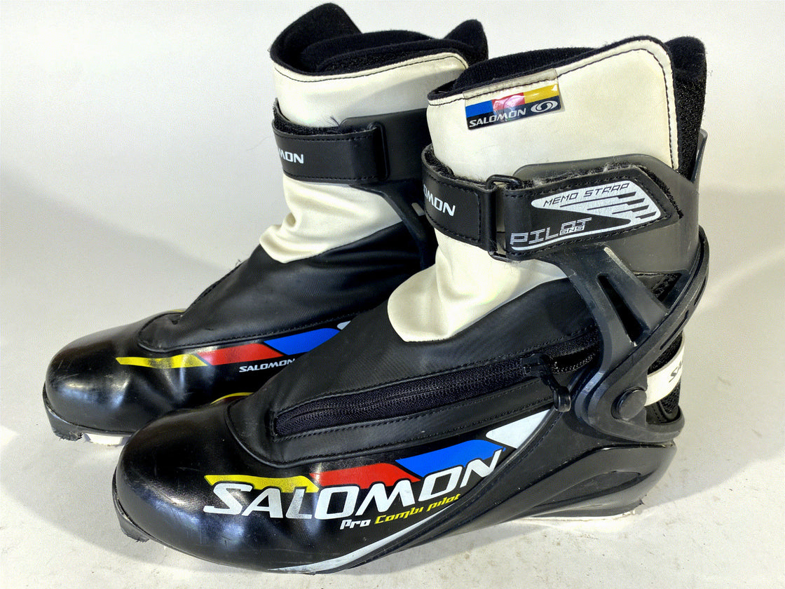 SALOMON Skate Pro Combi Cross Country Ski Boots Size EU42 2/3 US9 SNS Pilot