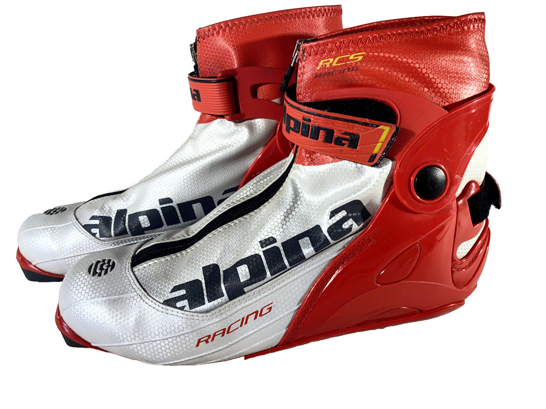 Alpina RCS Skate Racing Nordic Cross Country Ski Boots Size EU45 US11.5 NNN