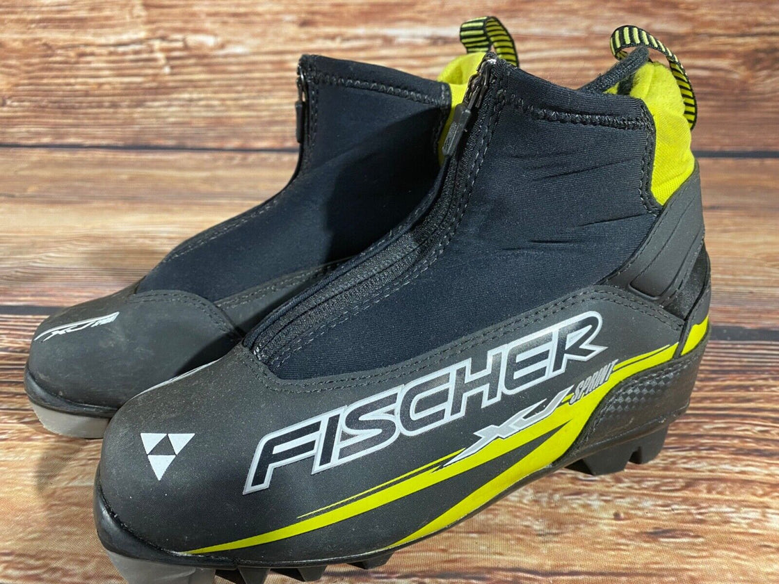 Fischer XJ Kids Sprint Cross Country Classic Ski Boots Size EU34 US3 NNN 473