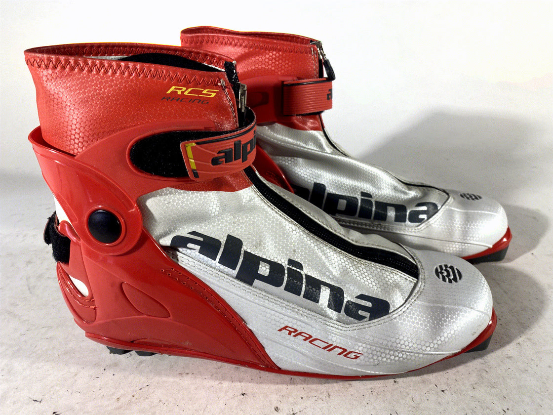 Alpina RCS Skate Racing Nordic Cross Country Ski Boots Size EU45 US11.5 NNN