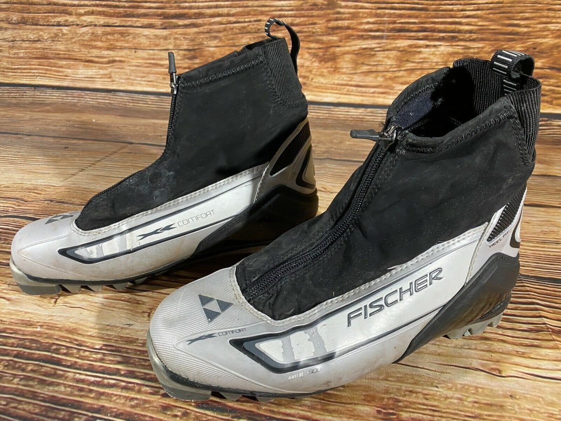 Fischer XC Comfort Nordic Cross Country Ski Boots Size EU42 US9 NNN bindings