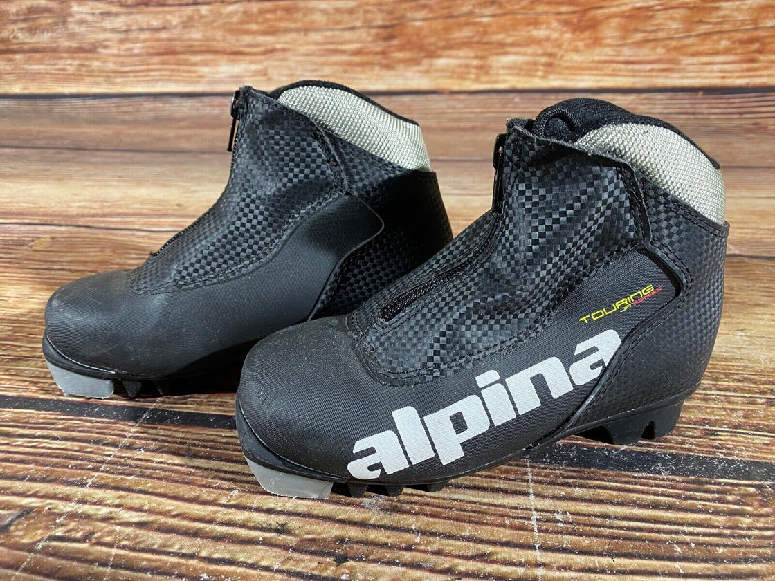 Alpina Touring Kids Nordic Cross Country Ski Boots Size EU30 US12 NNN A-946