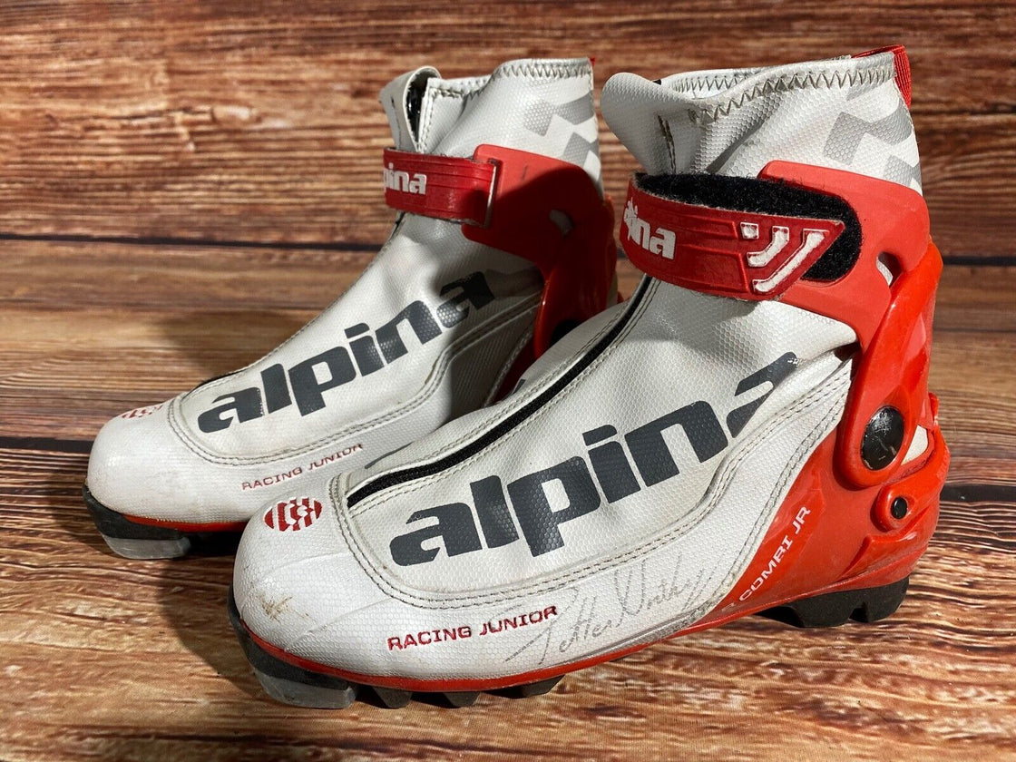 Alpina R Combi Nordic Cross Country Ski Boots Kids Size EU36 US4.5 NNN A-1029