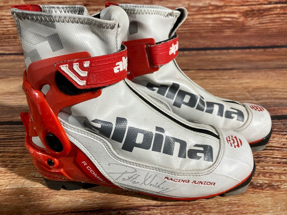 Alpina R Combi Nordic Cross Country Ski Boots Kids Size EU36 US4.5 NNN A-1029