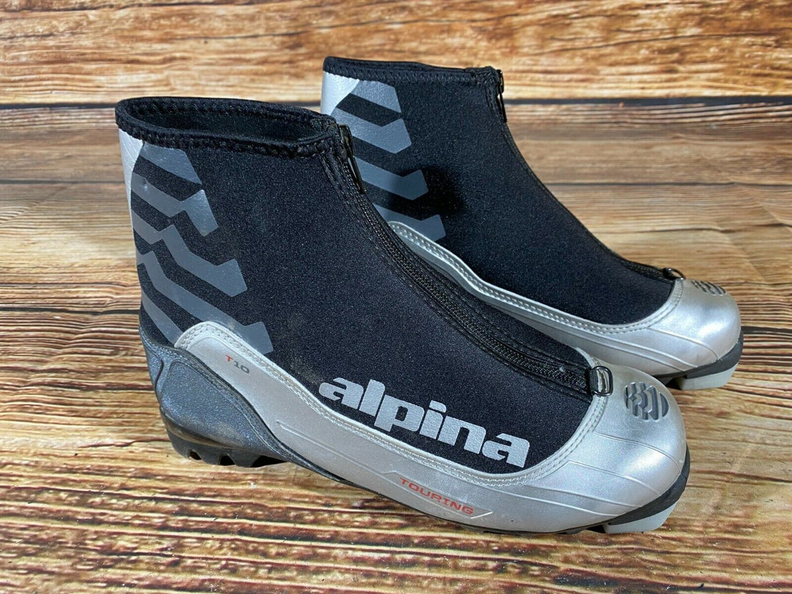 Alpina T10 Nordic Cross Country Ski Boots Size EU38 US6 NNN bindings