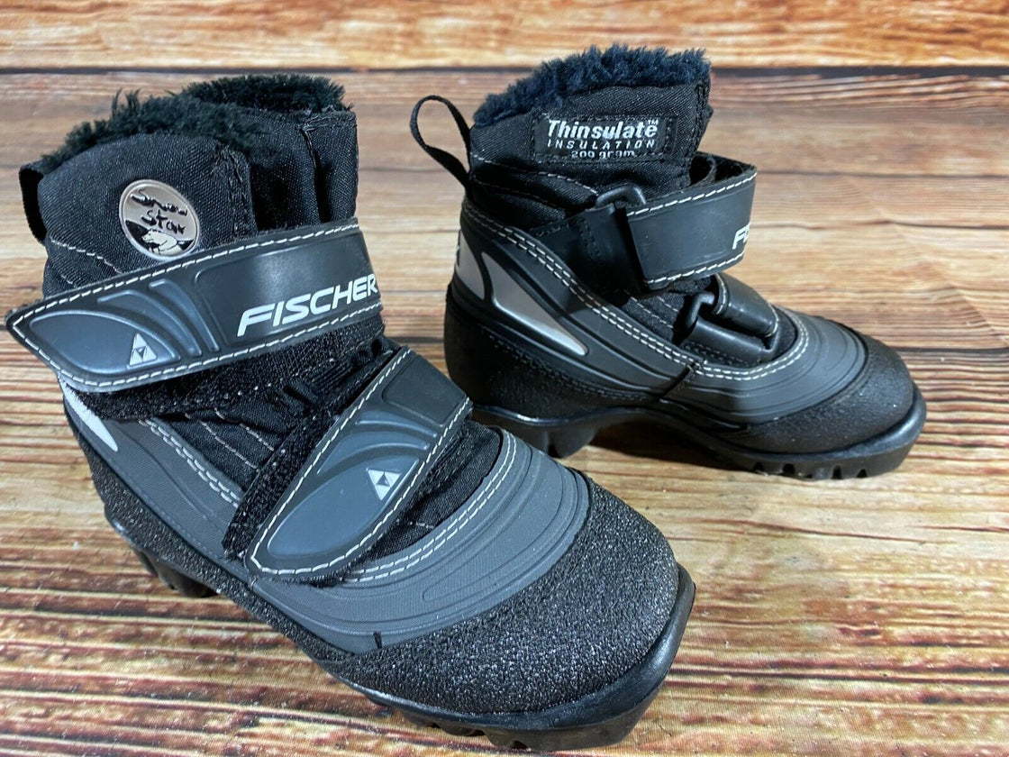 Fischer Snow Star Kids Nordic Cross Country Ski Boots Size EU28 US10.5 NNN F-118